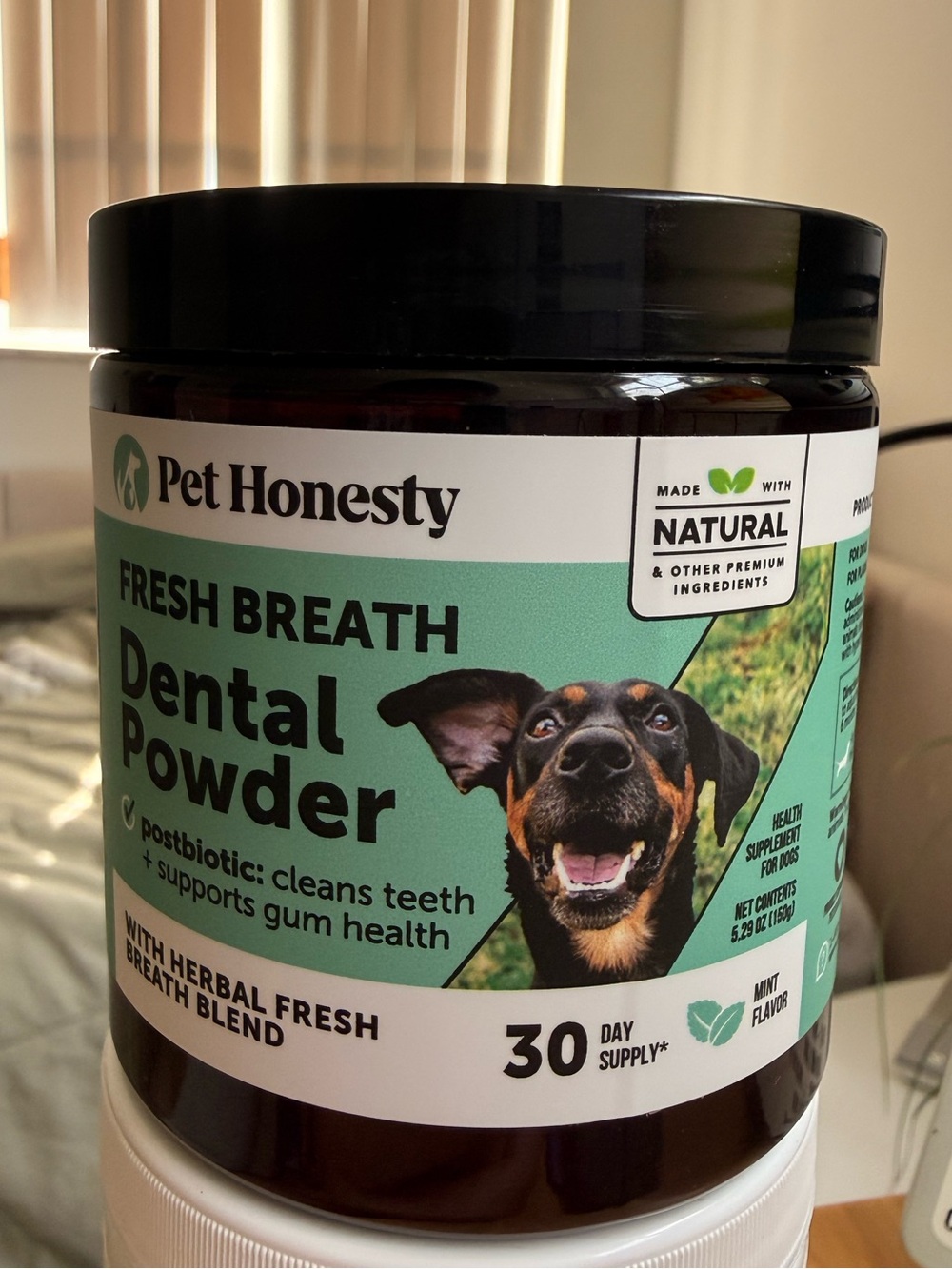 Fresh Breath Dental Powder for Dogs — Mint (Green)
